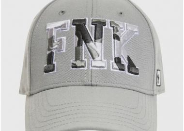 Ανδρικό καπέλο με branded κέντημα FBM011-070-10 Σκούρο Γκρί - Funky Buddha - 