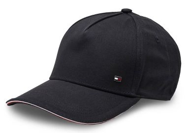 Ανδρικό Καπέλο Tommy Hilfiger Jockey Elevated Corporate AM0AM10864 BDS Μαύρο - Tommy Hilfiger - 