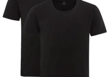 ΑΝΔΡΙΚΟ ΚΟΝΤΟΜΑΝΙΚΟ ΕΣΩΡΟΥΧΟ Τ-SHIRT ΜΕ ΣΤΡΟΓΓΥΛΗ ΛΑΙΜΟΚΟΨΗ ΣΕΤ 2 ΤΜΧ ΜΑΥΡΟ - CAMEL ACTIVE - 