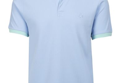 ΑΝΔΡΙΚΟ KONTOMANIKO PIQUE POLO SHIRT ΧΩΡΙΣ ΚΟΥΜΠΙΑ ΑΠΟ ΟΡΓΑΝΙΚΟ ΒΑΜΒΑΚΙ PLTAN100 ΣΙΕΛ - VILEBREQUIN - 