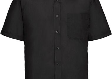 Ανδρικό Κοντομάνικο Πουκάμισο R-935M-0 Russell Poplin Classic Fit Black - Russell - 
