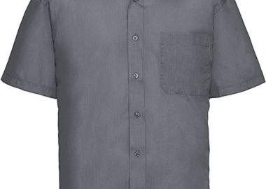 Ανδρικό Κοντομάνικο Πουκάμισο R-935M-0 Russell Poplin Classic Fit Convoy Grey - Russell - 