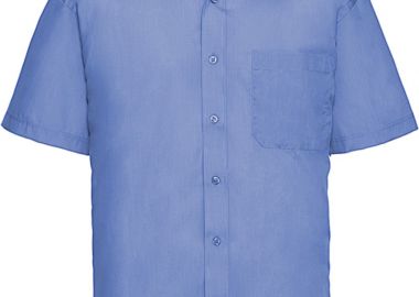 Ανδρικό Κοντομάνικο Πουκάμισο R-935M-0 Russell Poplin Classic Fit Corporate Blue - Russell - 