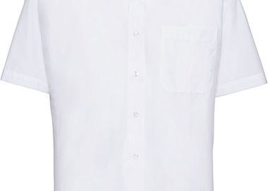 Ανδρικό Κοντομάνικο Πουκάμισο R-935M-0 Russell Poplin Classic Fit White - Russell - 