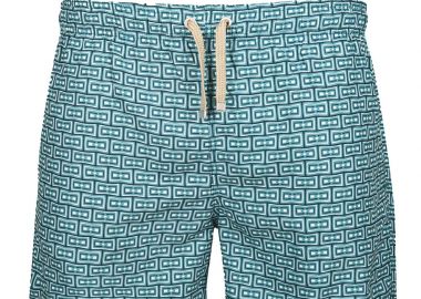 ΑΝΔΡΙΚΟ ΜΑΓΙΟ AZANDE CLASSIC ΜΕ ΣΧΕΔΙΑ ΜΕΣΑΙΟΥ ΜΗΚΟΥΣ ΤΙΡΚΟΥΑΖ - BENIBECA - 