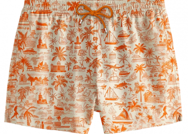 ΑΝΔΡΙΚΟ ΜΑΓΙΟ CHANGE INTO COLOURS PALM TREE ORANGE ΠΟΡΤΟΚΑΛΙ - CHANGE INTO COLOURS - 