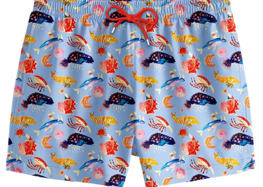 ΑΝΔΡΙΚΟ ΜΑΓΙΟ CHANGE INTO COLOURS SEA ANIMALS ΜΠΛΕ - CHANGE INTO COLOURS - 
