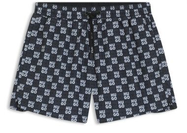 ΑΝΔΡΙΚΟ ΜΑΓΙΟ HUGO AARON ΜΕ ΤΥΠΩΜΑ ΜΠΛΕ - HUGO - 