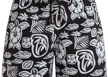 ΑΝΔΡΙΚΟ ΜΑΓΙΟ ΚΟΝΤΟ STRETCH TAHITI TURTLES MSOAF501 ΜΑΥΡΟ - VILEBREQUIN - 