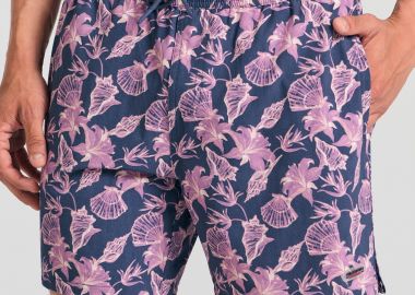 Ανδρικό μαγιό με floral τύπωμα - FUNKY BUDDHA - 