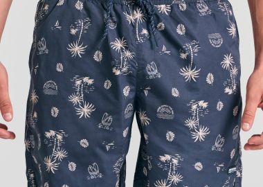 Ανδρικό μαγιό με tropical τύπωμα - FUNKY BUDDHA - 