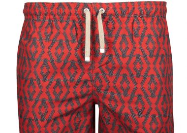 ΑΝΔΡΙΚΟ ΜΑΓΙΟ SIMBA CLASSIC ΜΕ ΣΧΕΔΙΑ ΜΕΣΑΙΟΥ ΜΗΚΟΥΣ ΚΟΚΚΙΝΟ - BENIBECA - 