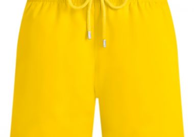 ΑΝΔΡΙΚΟ ΜΑΓΙΟ VILEBREQUIN STRETCH SWIM SHORTS SOLID ΚΙΤΡΙΝΟ - VILEBREQUIN - 