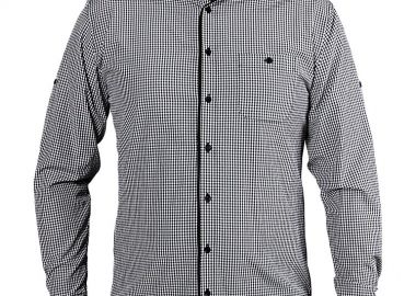 Ανδρικό μακρυμάνικο πουκάμισο FLORIS BEUNIQUE 90621003 Black - BEUNIQUE - 