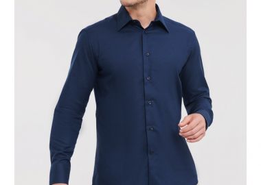 Ανδρικό Μακρυμάνικο Πουκάμισο R-922M-0 Russell Bright Navy - Russell - 