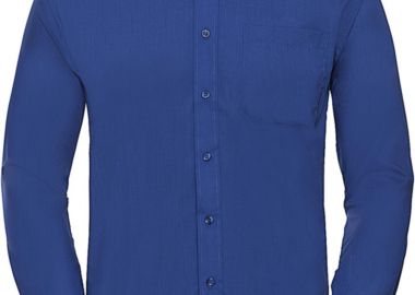 Ανδρικό Μακρυμάνικο Πουκάμισο R-934M-0 Russell Poplin Easy Care Bright Royal - Russell - 