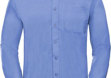 Ανδρικό Μακρυμάνικο Πουκάμισο R-934M-0 Russell Poplin Easy Care Corporate Blue - Russell - 