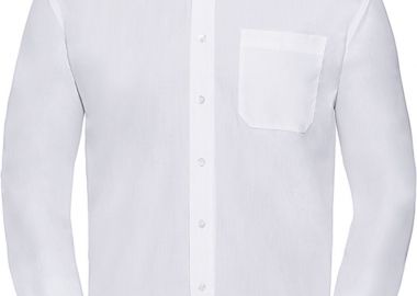 Ανδρικό Μακρυμάνικο Πουκάμισο R-934M-0 Russell Poplin Easy Care White - Russell - 