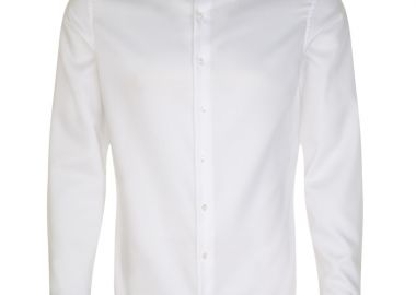 ΑΝΔΡΙΚΟ ΜΑΚΡΥΜΑΝΙΚΟ ΠΟΥΚΑΜΙΣΟ NEW KENT 102 SEIDENSTICKER SHAPED FIT ΛΕΥΚΟ - SEIDENSTICKER - 