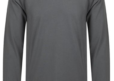 ΑΝΔΡΙΚΟ ΜΑΚΡΥΜΑΝΙΚΟ T-SHIRT HASTT ΚΑΝΟΝΙΚΗ ΓΡΑΜΜΗ ΓΚΡΙ - CROSSLEY - 