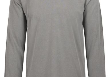 ΑΝΔΡΙΚΟ ΜΑΚΡΥΜΑΝΙΚΟ T-SHIRT HASTTPG ΚΑΝΟΝΙΚΗ ΓΡΑΜΜΗ ΓΚΡΙ - CROSSLEY - 