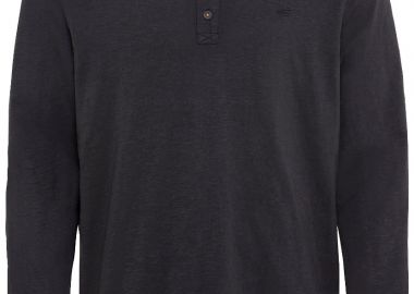 ΑΝΔΡΙΚΟ ΜΑΚΡΥΜΑΝΙΚΟ T-SHIRT HENLEY NOS BASIC Γκρι - CAMEL ACTIVE - 