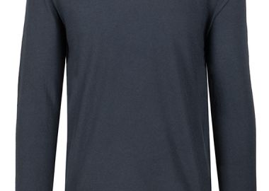 ΑΝΔΡΙΚΟ ΜΑΚΡΥΜΑΝΙΚΟ T-SHIRT STROT ΚΑΝΟΝΙΚΗ ΓΡΑΜΜΗ ΜΠΛΕ - CROSSLEY - 