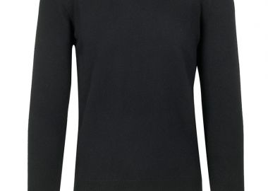 ΑΝΔΡΙΚΟ ΜΑΛΛΙΝΟ ΠΟΥΛΟΒΕΡ CINIS CROSSLEY ΣΤΡΟΓΓΥΛΗ ΛΑΙΜΟΚΟΨΗ ΜΑΥΡΟ - CROSSLEY - 