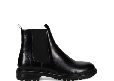 Ανδρικό μαύρο Chelsea μποτάκι - MIGATO - 