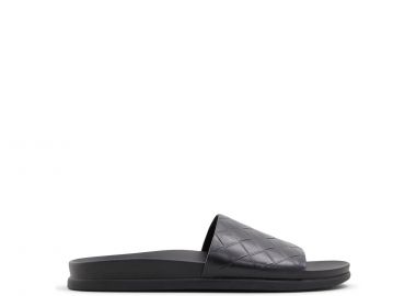 Ανδρικό μαύρο δερμάτινο σανδάλι KELTENVELD - ALDO - 