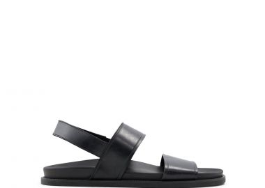Ανδρικό μαύρο δερμάτινο σανδάλι NURRAY - ALDO - 