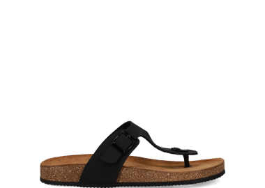 Ανδρικό Μαύρο footbed σανδάλι - EASY WALK - 