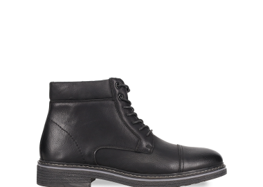 Ανδρικό μαύρο μποτάκι - MIGATO - 