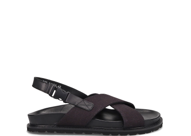 Ανδρικό μαύρο σανδάλι - MIGATO - 