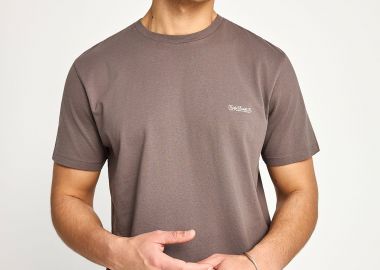 Ανδρικό μονόχρωμο T-shirt - The basics collection - FUNKY BUDDHA - 