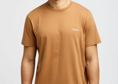 Ανδρικό μονόχρωμο T-shirt - The basics collection - FUNKY BUDDHA - 