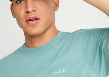 Ανδρικό μονόχρωμο T-shirt - The basics collection - FUNKY BUDDHA - 