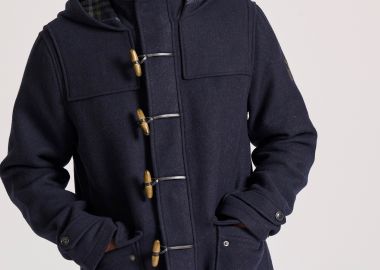 Ανδρικό μοντγκόμερι wool blend ημίπαλτο - FUNKY BUDDHA - 