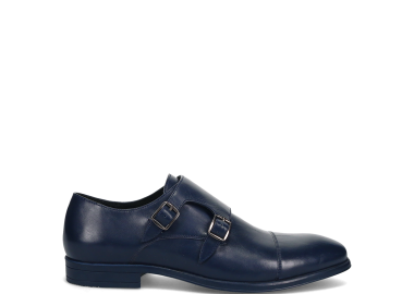 Ανδρικό μπλε δερμάτινο monk - MIGATO - 