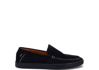 Ανδρικό μπλε σουέντ loafer - MIGATO - 