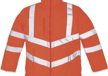 Ανδρικό Μπουφάν με Ανακλαστικές Ταινίες Hi-Vis Kensington Yoko HVW706 Fluo Orange - Yoko - 