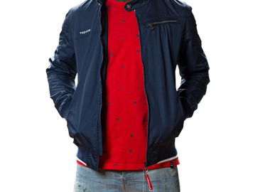 ανδρικό μπουφάν σε μπλε χρώμα tresor 2283 - TRESOR - 2243