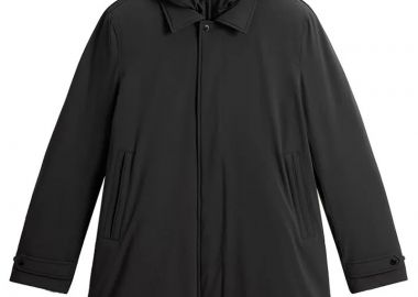 ΑΝΔΡΙΚΟ ΜΠΟΥΦΑΝ STRETCH 2IN1 CARCOAT WOOLRICH ΚΑΝΟΝΙΚΗ ΓΡΑΜΜΗ ΜΑΥΡΟ - WOOLRICH - 