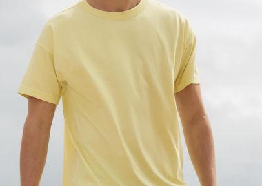 Ανδρικό Oversized T-Shirt 03806 SOL'S Boxy από Οργανικό Βαμβάκι Light Yellow - SOLS - 