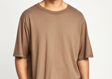Ανδρικό oversized t-shirt από βαμβάκι - The essentials - FUNKY BUDDHA - 