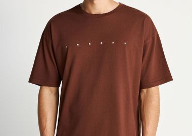 Ανδρικό oversized t-shirt με τύπωμα στην πλάτη - FUNKY BUDDHA - 
