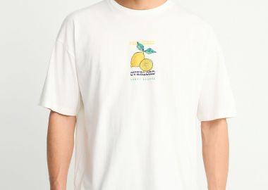 Ανδρικό oversized t-shirt με τύπωμα στην πλάτη - FUNKY BUDDHA - 