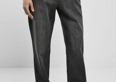 Ανδρικό παντελόνι Loose Fit Jeans Urban Classics TB3078 real Black washed - Urban Classics - 