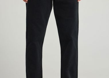 Ανδρικό πεντάτσεπο μονόχρωμο παντελόνι - FUNKY BUDDHA - 