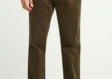 Ανδρικό πεντάτσεπο μονόχρωμο παντελόνι - FUNKY BUDDHA - 